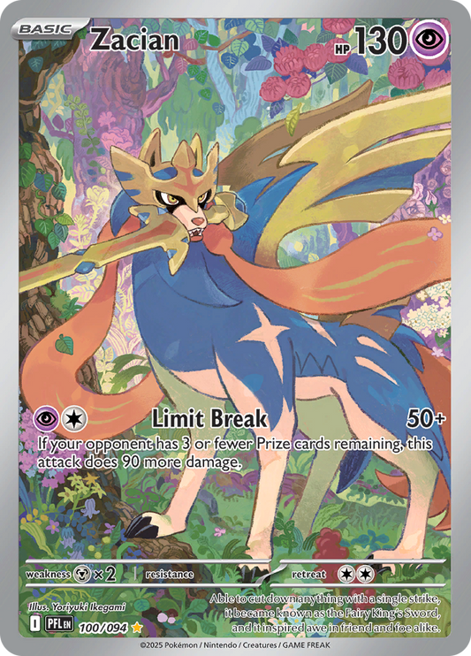 Zacian - #100/094 - Pokémon Mega Evolution - Phantasmal Flames