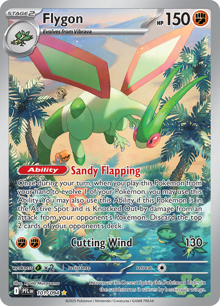 Flygon - #101/094 - Pokémon Mega Evolution - Phantasmal Flames