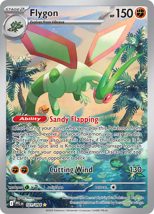 Flygon - #101/094 - Pokémon Mega Evolution - Phantasmal Flames