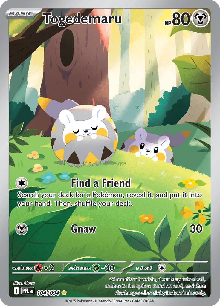 Togedemaru - #104/094 - Pokémon Mega Evolution - Phantasmal Flames