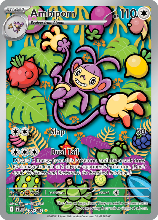 Ambipom - #107/094 - Pokémon Mega Evolution - Phantasmal Flames