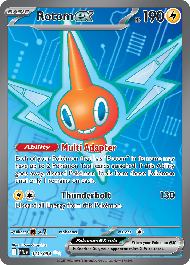 Rotom ex - #111/094 - Pokémon Mega Evolution - Phantasmal Flames