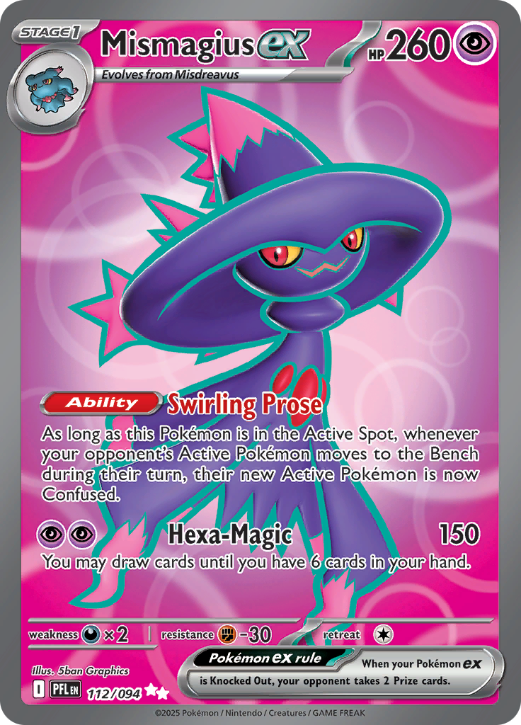 Mismagius ex - #112/094 - Pokémon Mega Evolution - Phantasmal Flames