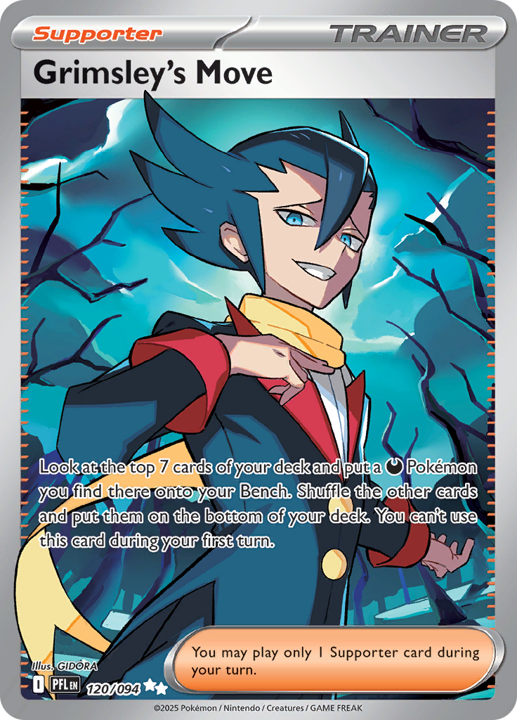 Grimsley's Move - #120/094 - Pokémon Mega Evolution - Phantasmal Flames