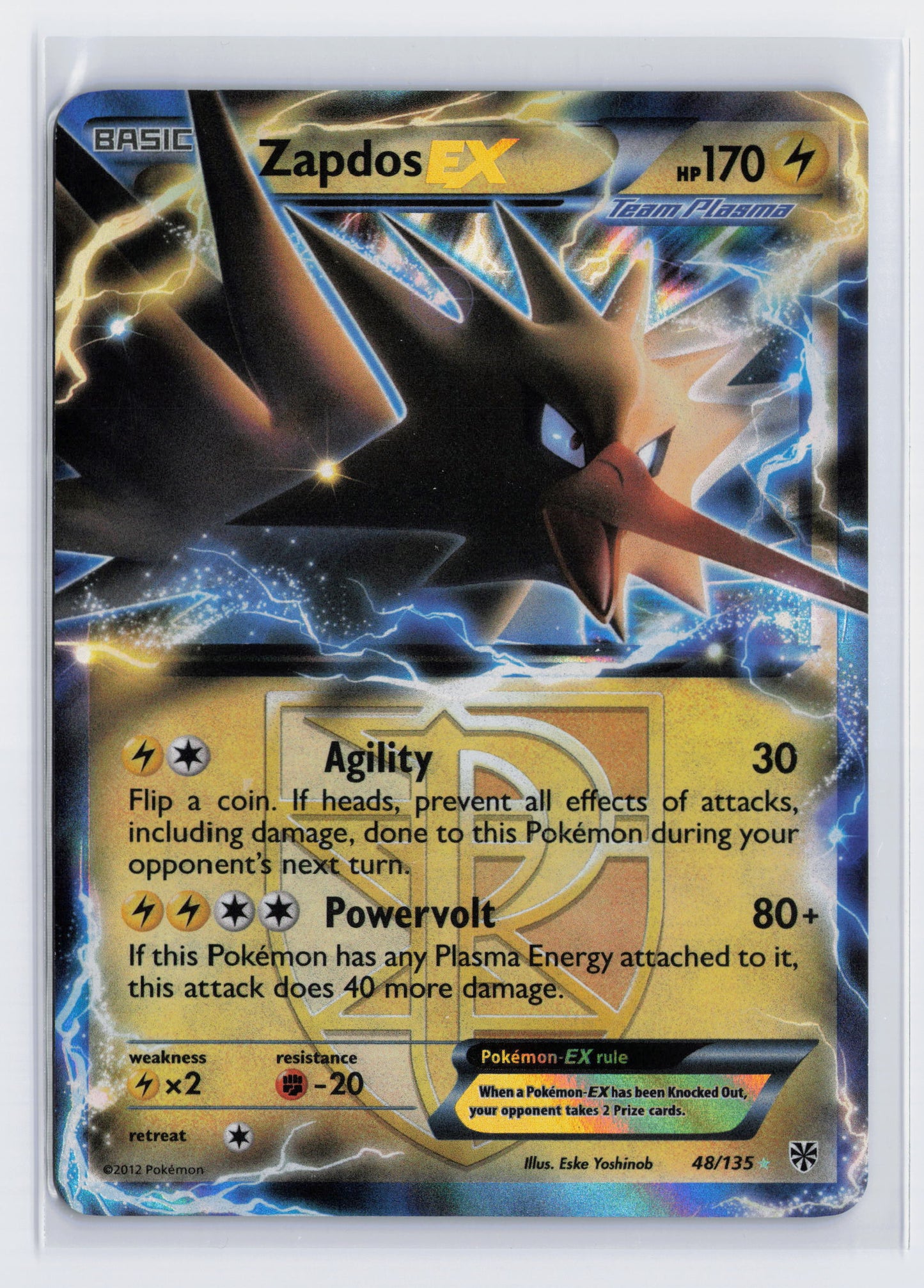 Zapdos EX - #48/135 - Pokémon Black & White - Plasma Storm