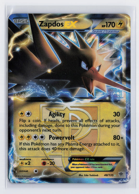 Zapdos EX - #48/135 - Pokémon Black & White - Plasma Storm