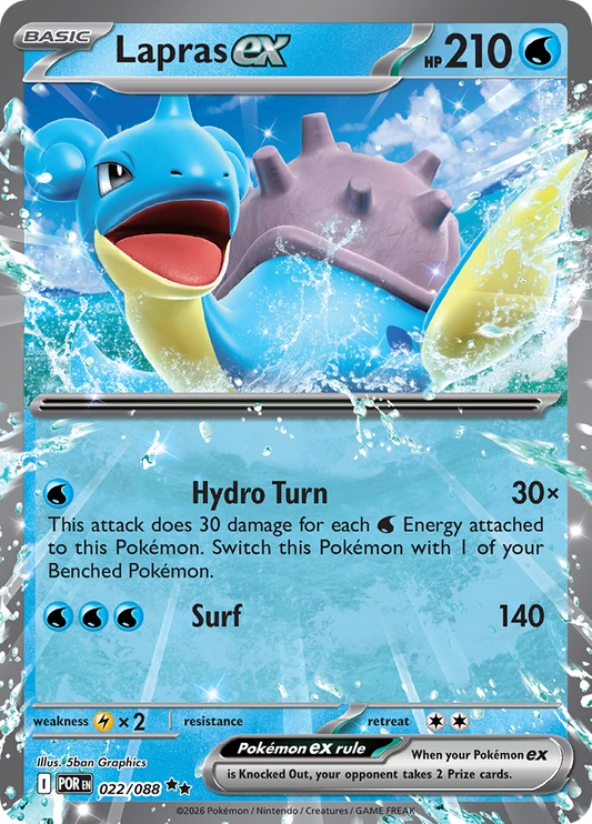 Lapras ex - #022/088 - Pokémon Mega Evolution - Perfect Order