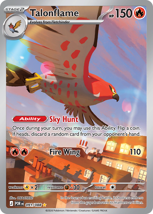 Talonflame - #091/088 - Pokémon Mega Evolution - Perfect Order