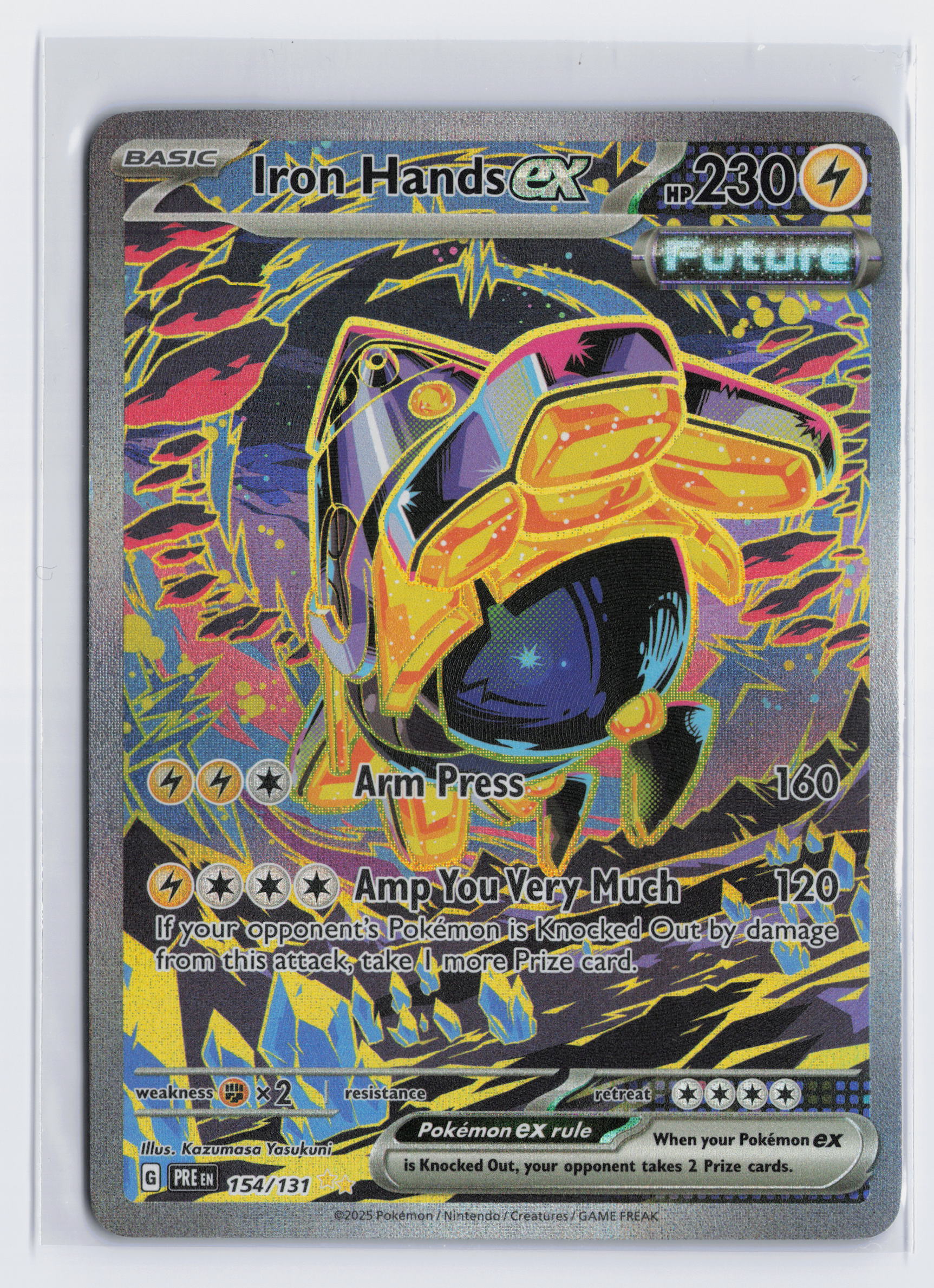 Iron Hands ex - #154/131 - Pokémon Scarlet & Violet - Prismatic Evolution
