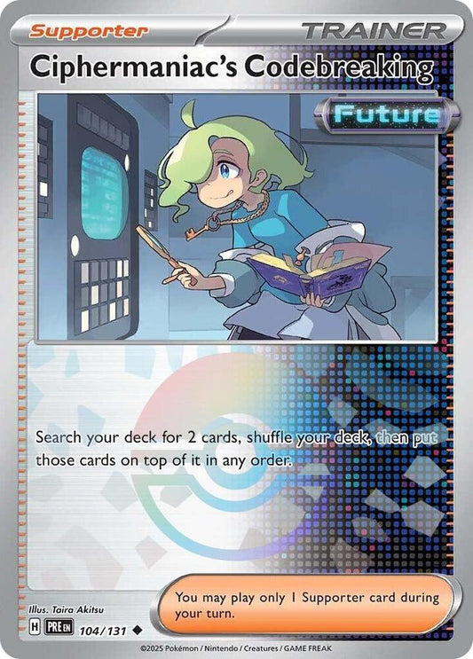 Cipphermaniac's Codebreaking Pokeball - #104/131 - Pokémon Scarlet & Violet - Prismatic Evolution