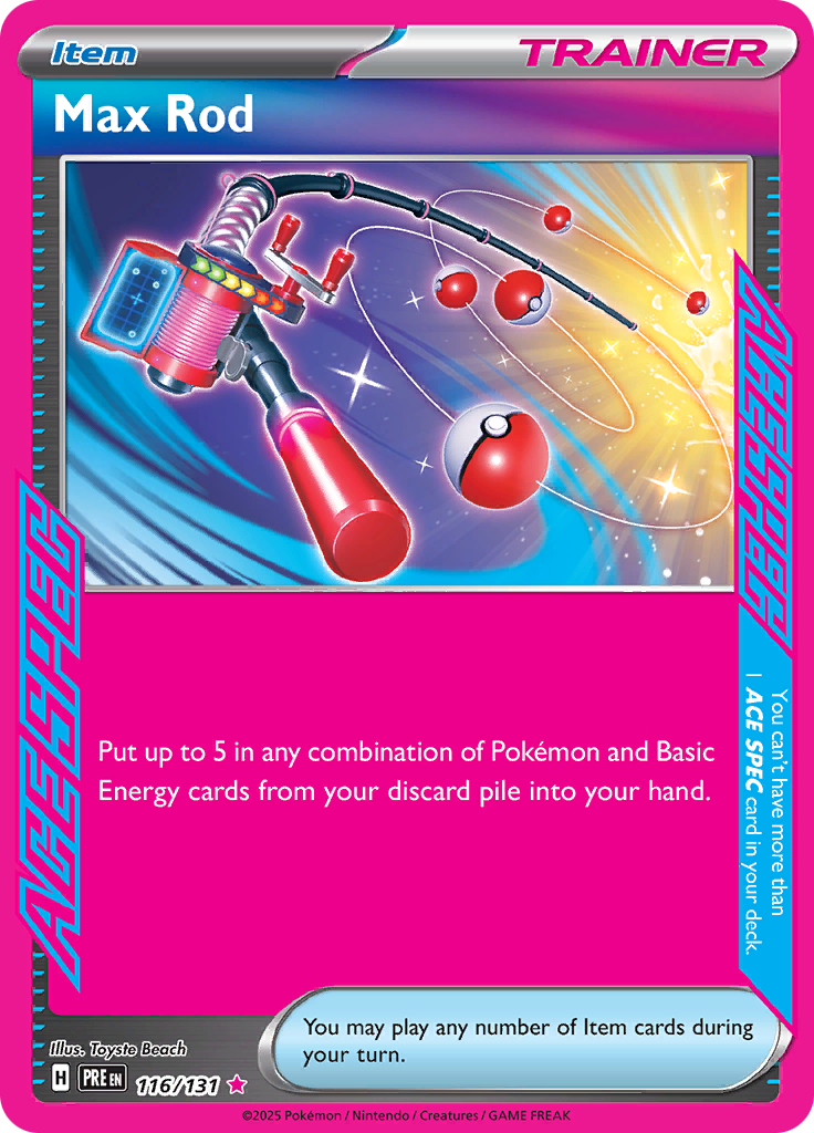 Max Rod - #116/131 - Pokémon Scarlet & Violet - Prismatic Evolution