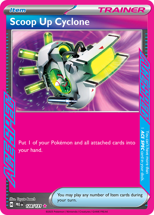 Scoop Up Cyclone - #128/131 - Pokémon Scarlet & Violet - Prismatic Evolution