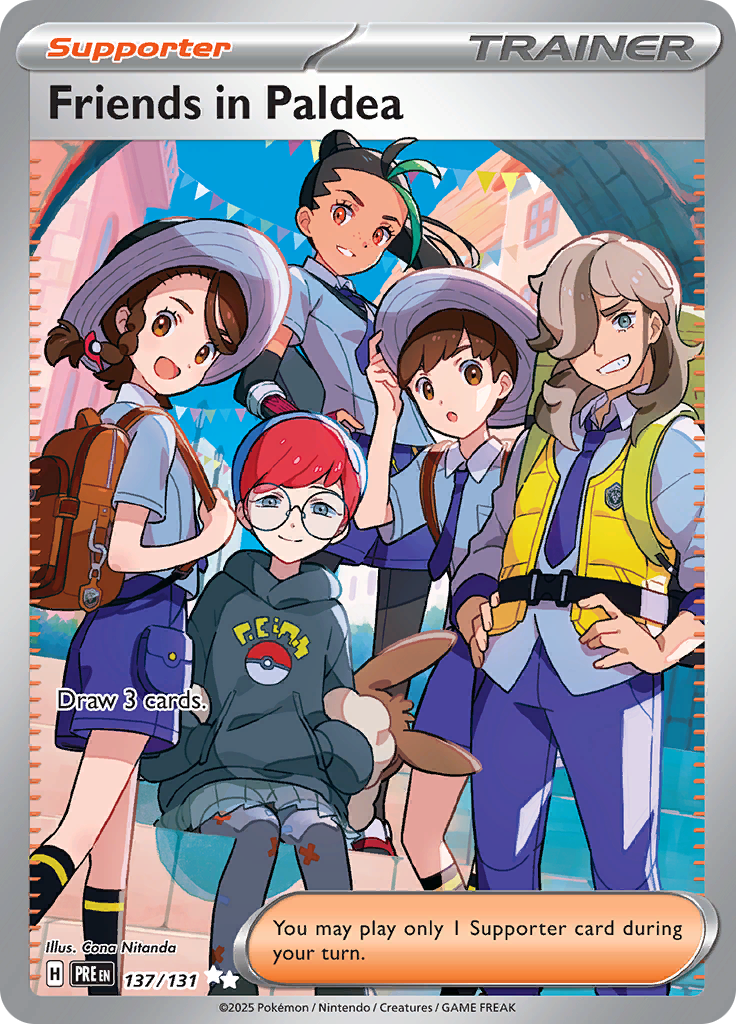 Friends in Paldea - #137/131 - Pokémon Scarlet & Violet - Prismatic Evolution