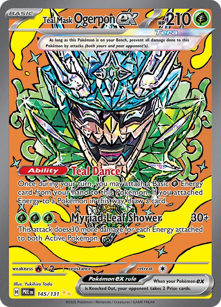 Teal Mask Ogerpon ex - #145/131 - Pokémon Scarlet & Violet - Prismatic Evolution