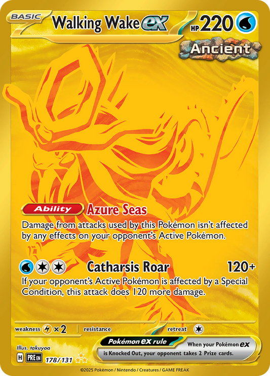 Walking Wake ex - #178/131 - Pokémon Scarlet & Violet - Prismatic Evolution