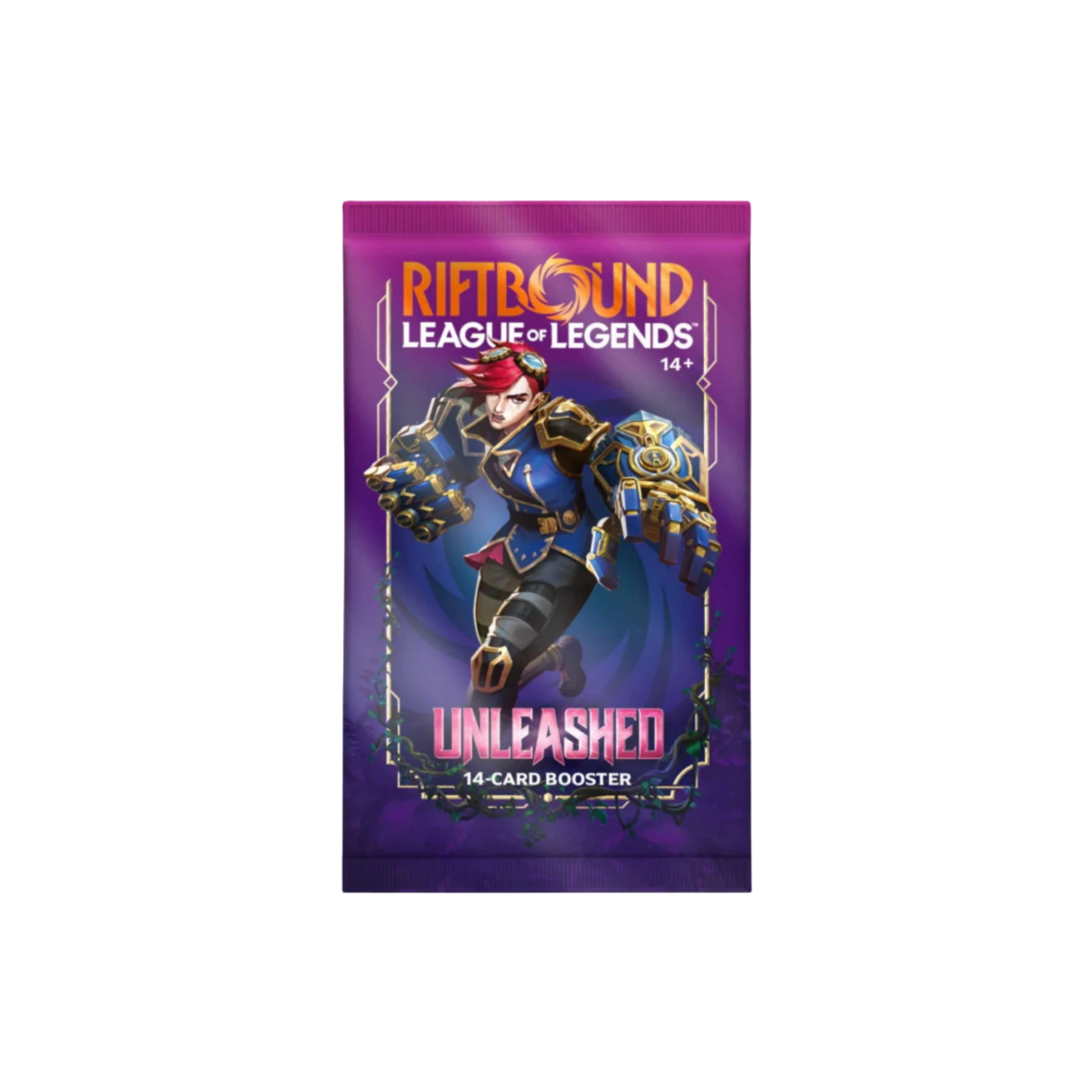 Riftbound League of Legends TCG Unleashed Booster Pack med 14 kort