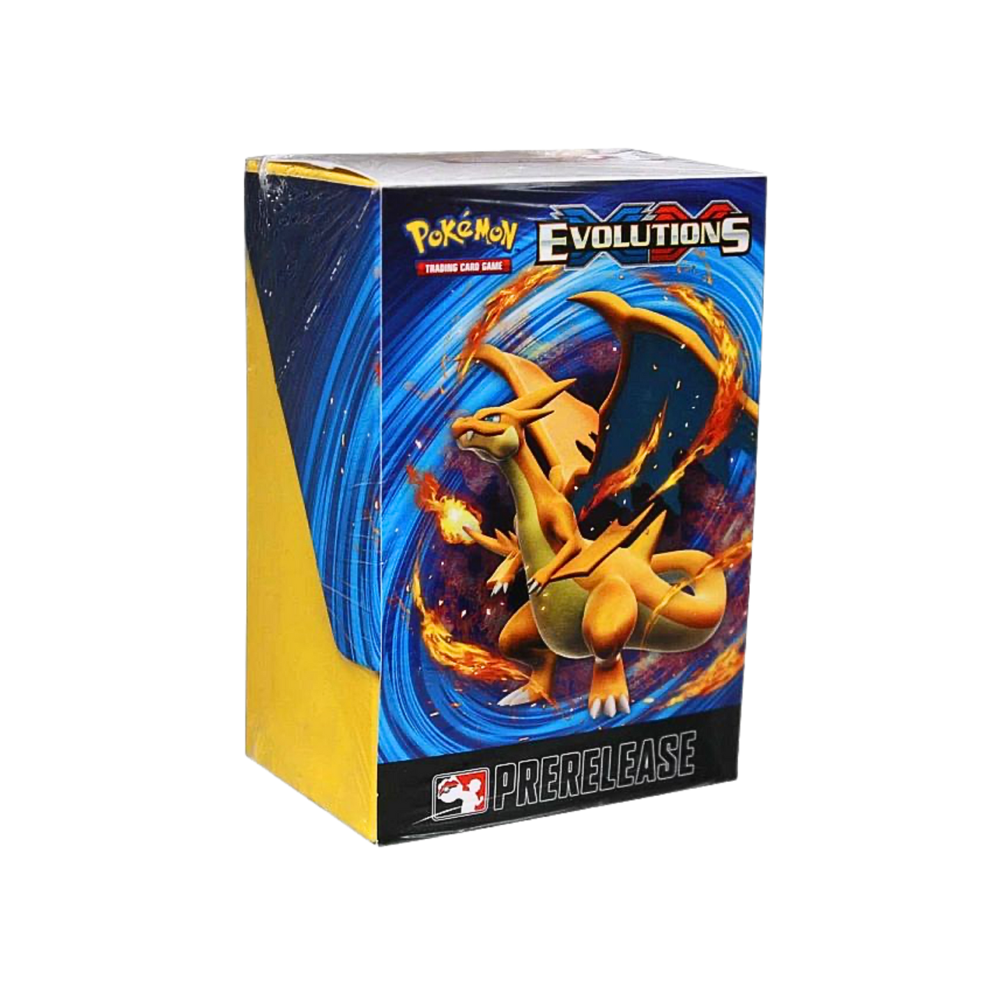 Pokémon XY Evolutions Build & Battle Box med booster packs och Pokémon TCG-innehåll.
