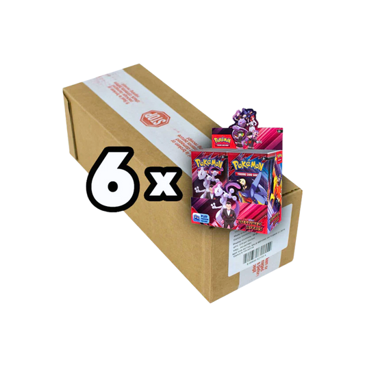 Pokémon Scarlet & Violet Destined Rivals Booster Box Sealed Case med 6 fabriksförseglade Booster Boxes.