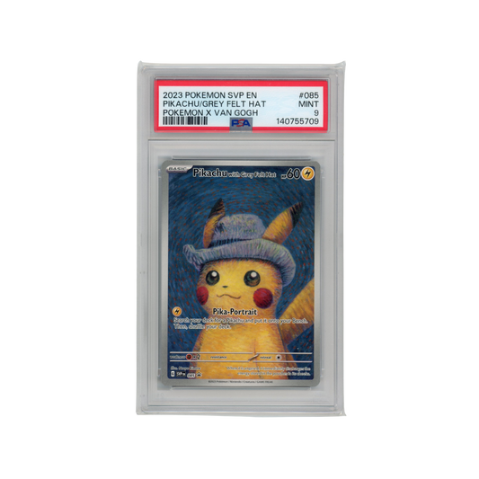 Pikachu Grey Felt Hat - #SVP085 PSA 9 - Pokémon Scarlet &amp; Violet: Promo