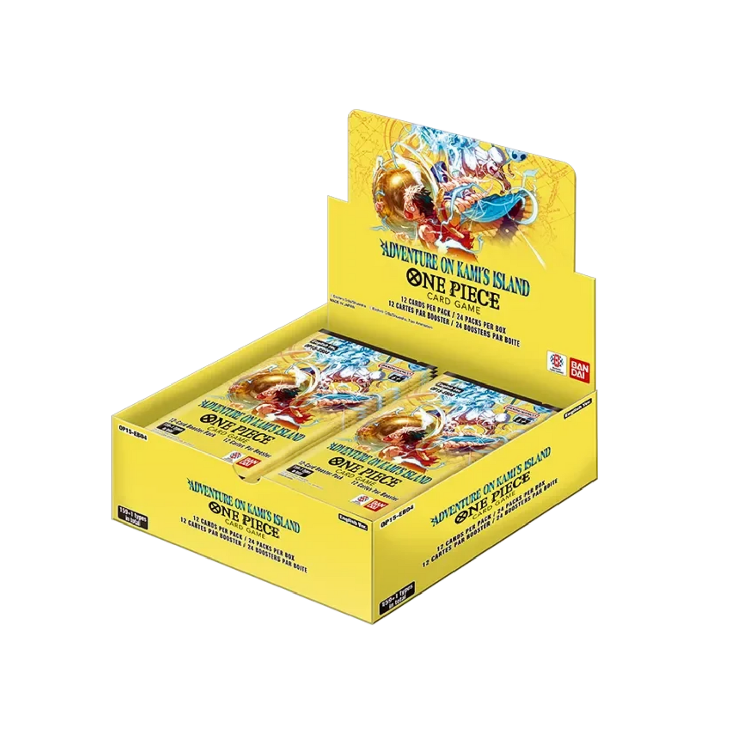 One Piece OP15 Adventure on Kami’s Island Booster Box framsida och innehåll