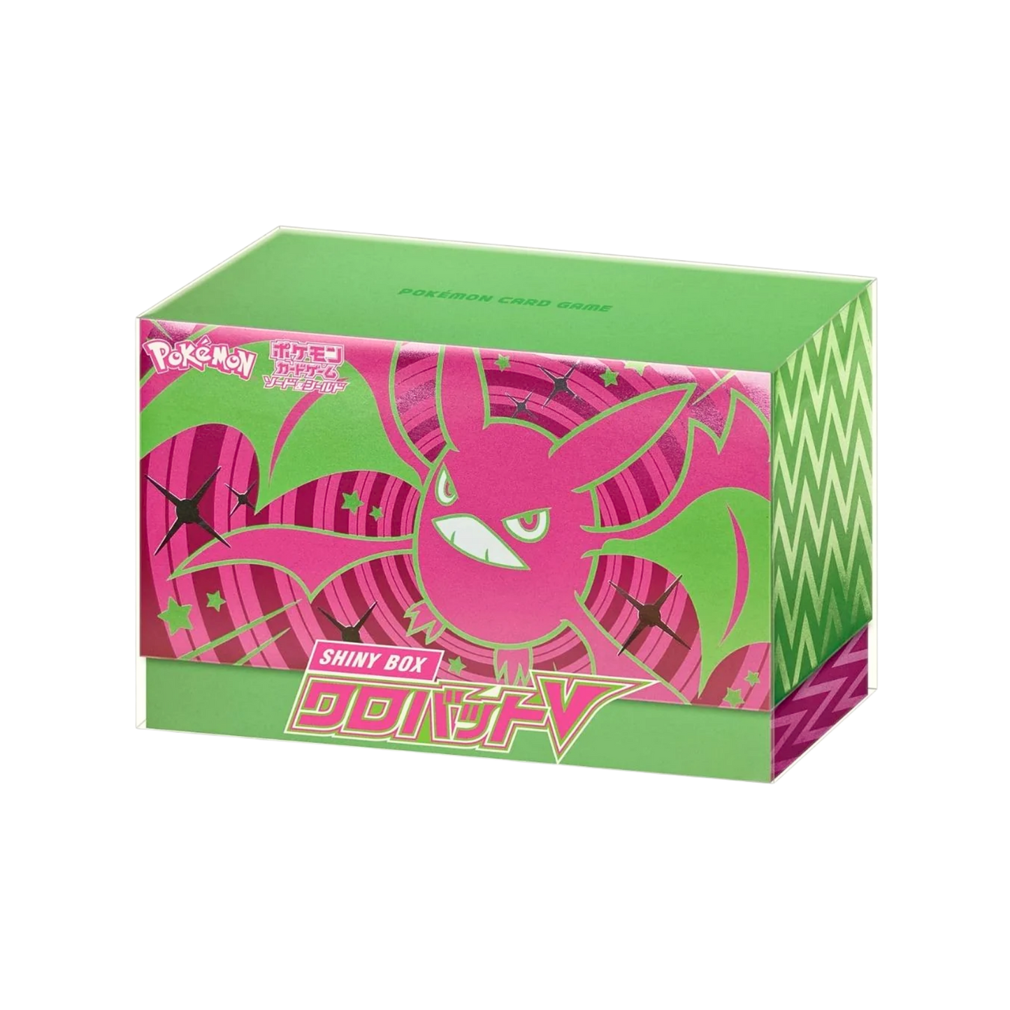 Pokémon Center Shiny Star V Crobat Special Box japansk premiumbox med 7 booster packs och Crobat V promo.
