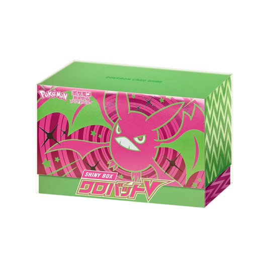 Pokémon Center Shiny Star V Crobat Special Box japansk premiumbox med 7 booster packs och Crobat V promo.