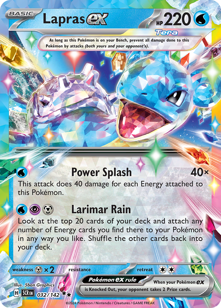 Lapras ex - #32/142 - Pokémon Scarlet & Violet - Stellar Crown