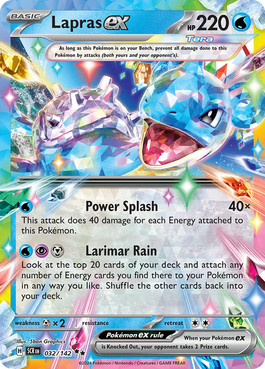 Lapras ex - #32/142 - Pokémon Scarlet & Violet - Stellar Crown