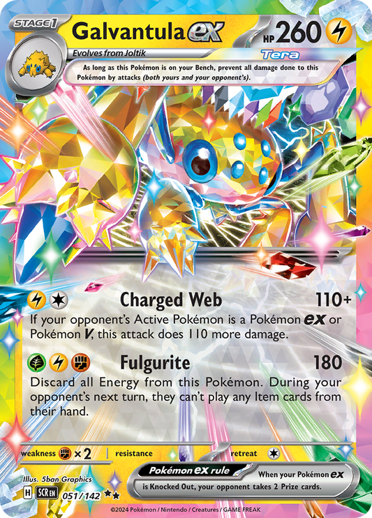 Galvantula ex - #51/142 - Pokémon Scarlet & Violet - Stellar Crown