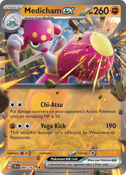 Medicham ex - #80/142 - Pokémon Scarlet & Violet - Stellar Crown