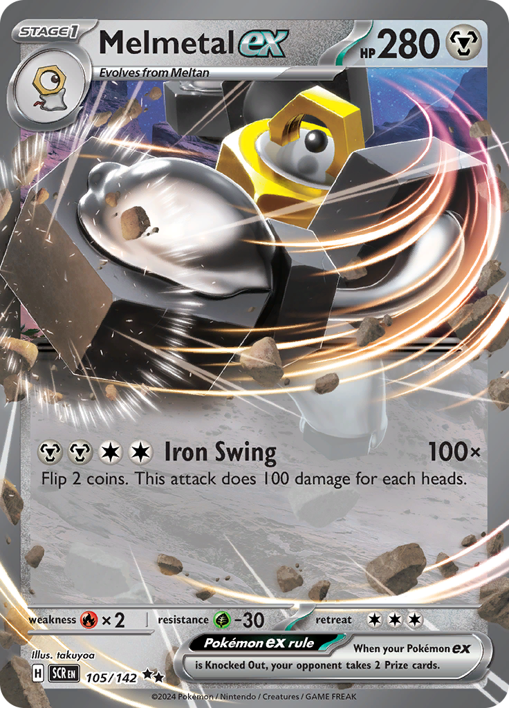 Melmetal ex - #105/142 - Pokémon Scarlet & Violet - Stellar Crown
