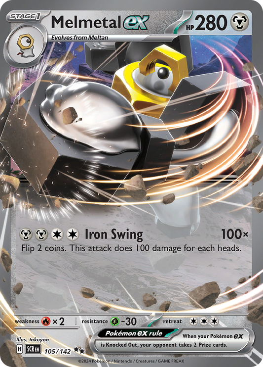 Melmetal ex - #105/142 - Pokémon Scarlet & Violet - Stellar Crown