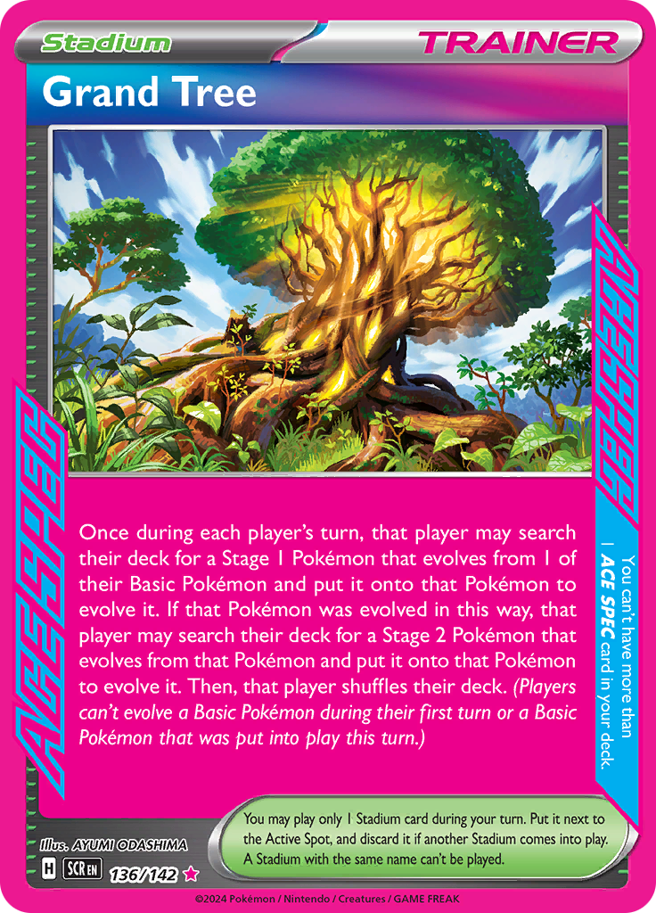 Grand Tree - #136/142 - Pokémon Scarlet & Violet - Stellar Crown