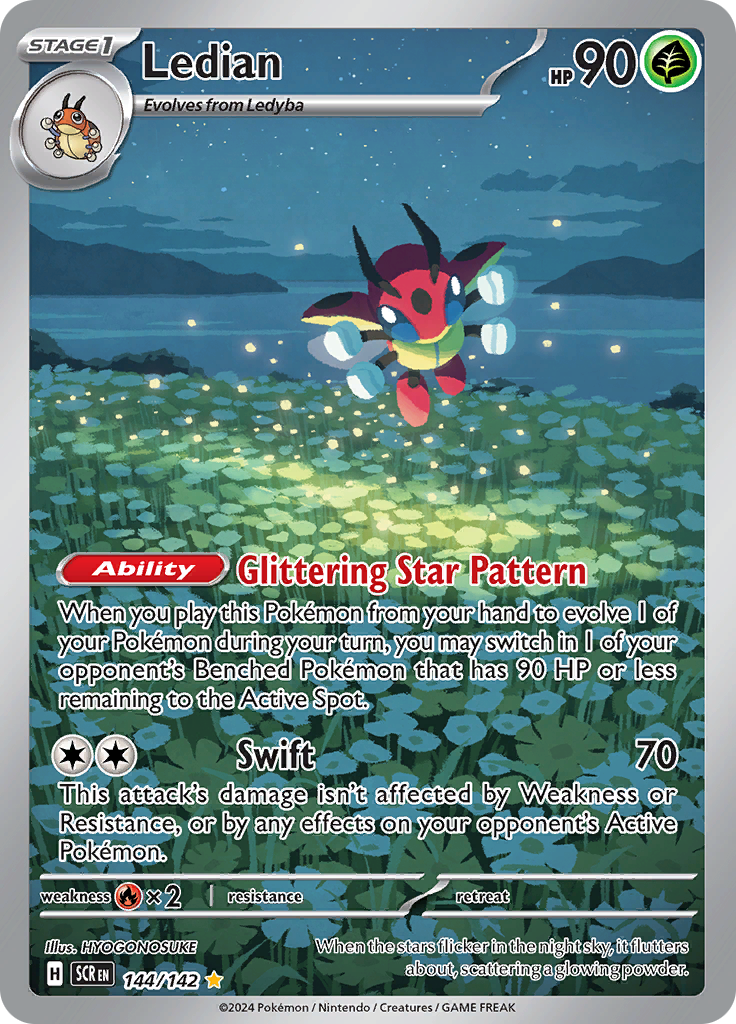 Ledian - #144/142 - Pokémon Scarlet & Violet - Stellar Crown