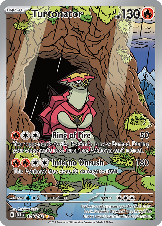 Turtonator - #146/142 - Pokémon Scarlet & Violet - Stellar Crown