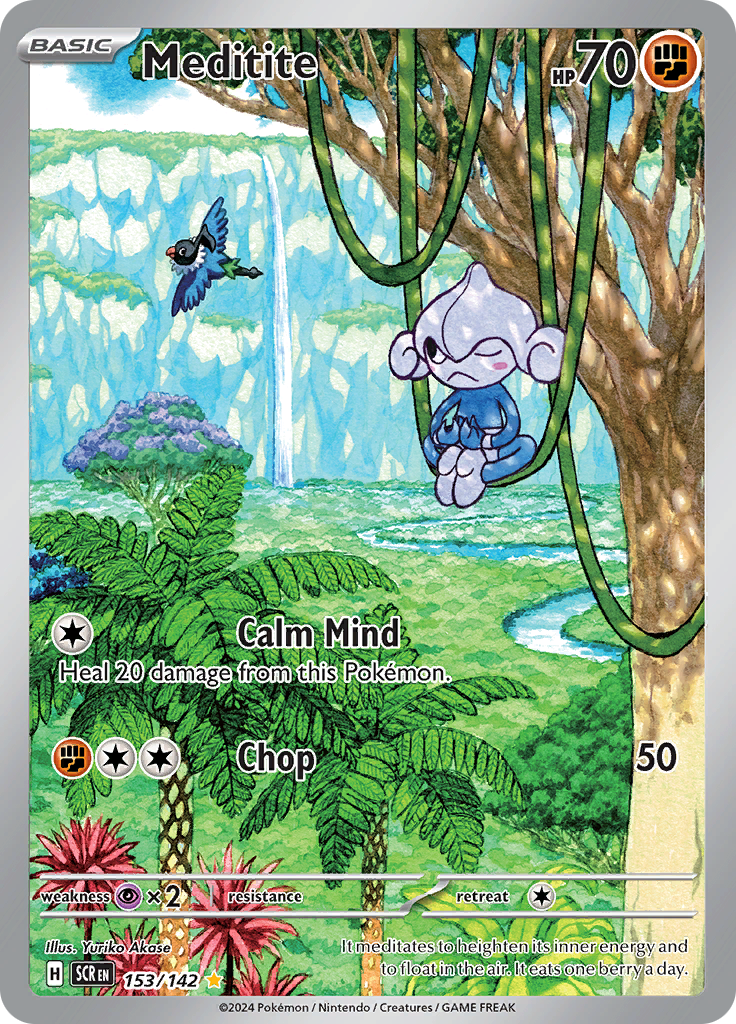 Meditite - #153/142 - Pokémon Scarlet & Violet - Stellar Crown