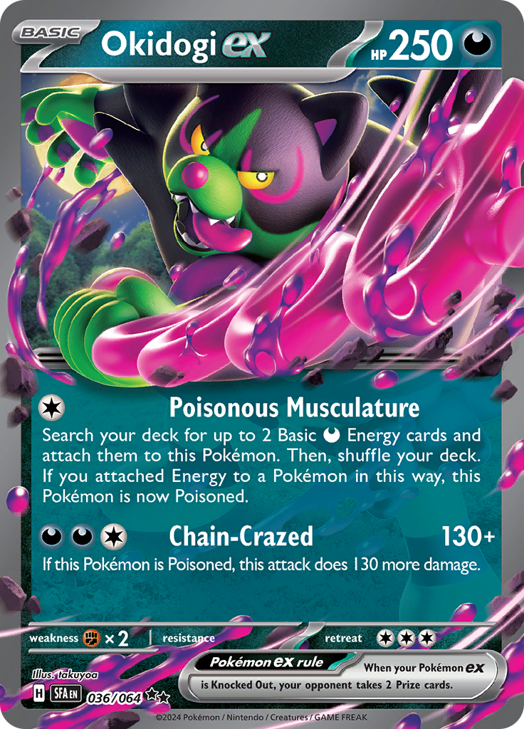 Okidogi ex - #36/64 - Pokémon Scarlet & Violet - Shrouded Fable