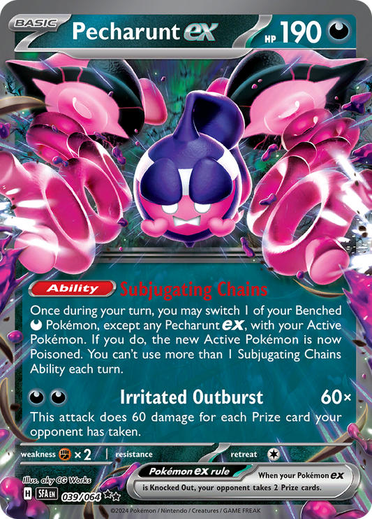 Pecharunt ex - #39/64 - Pokémon Scarlet & Violet - Shrouded Fable