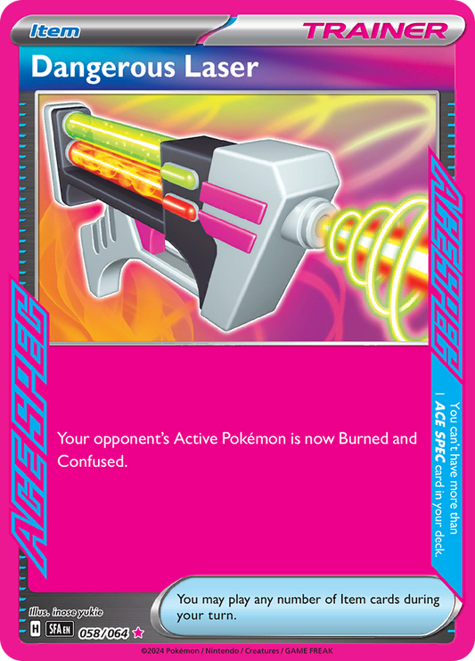 Dangerous Laser - #58/64 - Pokémon Scarlet & Violet - Shrouded Fable