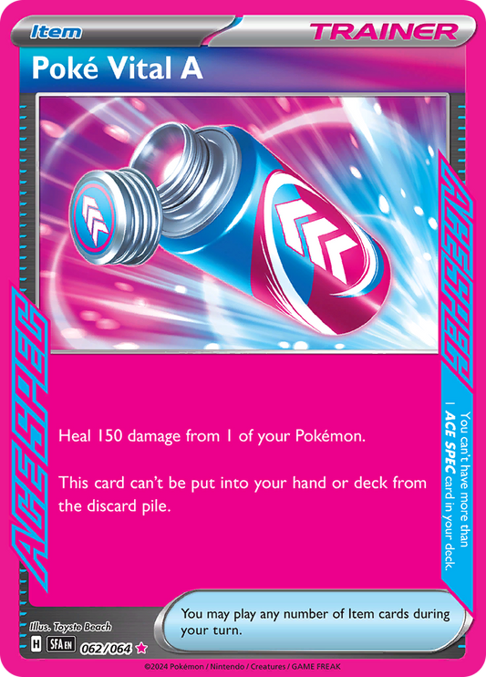 Poke Vital A - #62/64 - Pokémon Scarlet & Violet - Shrouded Fable