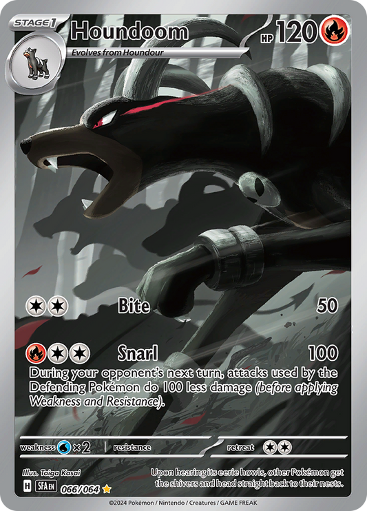 Houndoom - #66/64 - Pokémon Scarlet & Violet - Shrouded Fable