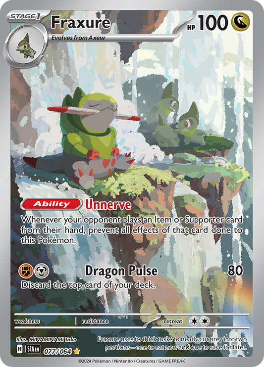 Fraxure - #77/64 - Pokémon Scarlet & Violet - Shrouded Fable