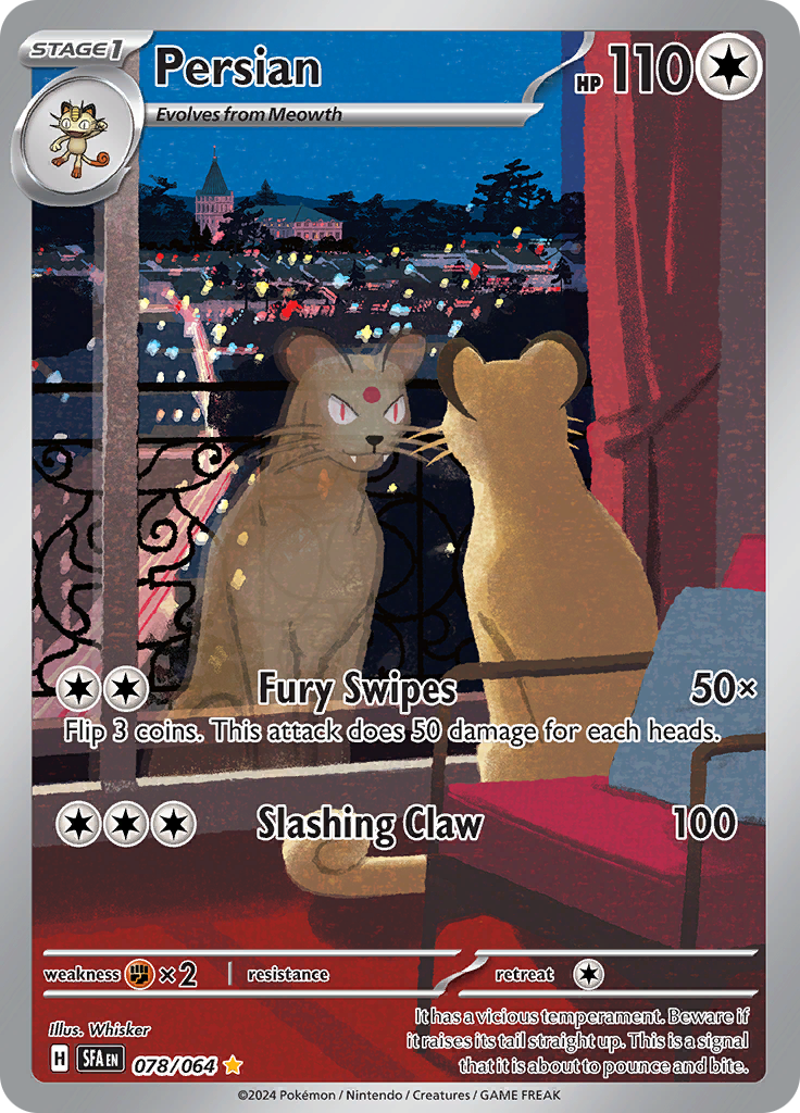 Persian - #78/64 - Pokémon Scarlet & Violet - Shrouded Fable