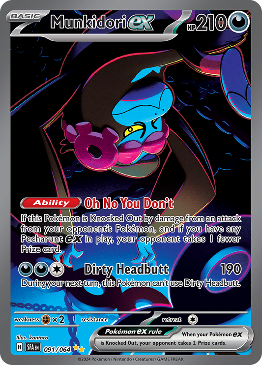 Munkidori ex - #91/64 - Pokémon Scarlet & Violet - Shrouded Fable