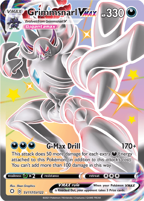 Grimmsnarl VMAX - #SV117/SV122 - Pokémon Sword & Shield - Shining Fates
