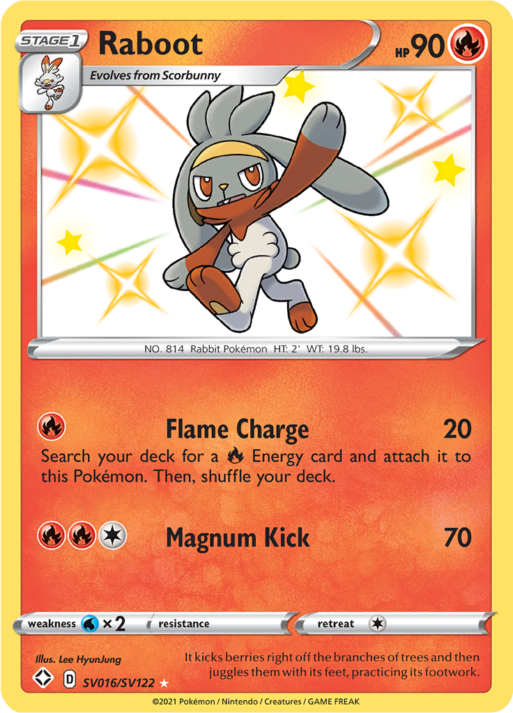 Raboot - #SV16/SV122 - Pokémon Sword & Shield - Shining Fates