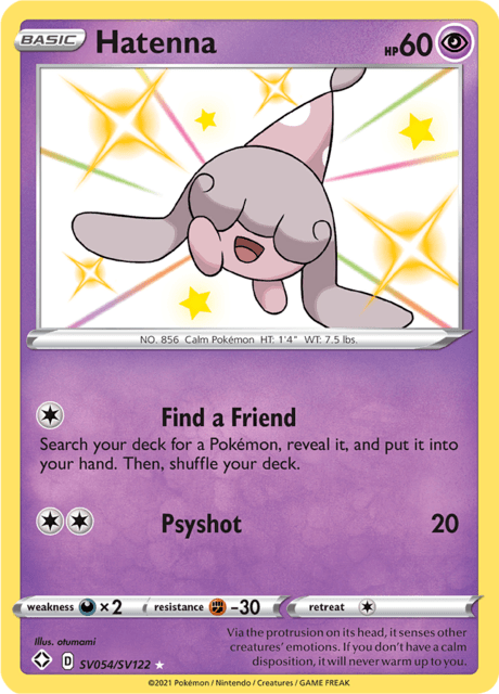 Hatenna - #SV54/SV122 - Pokémon Sword & Shield - Shining Fates