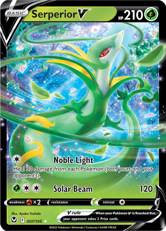 Serperior V - #7/195 - Pokémon Sword & Shield - Silver Tempest