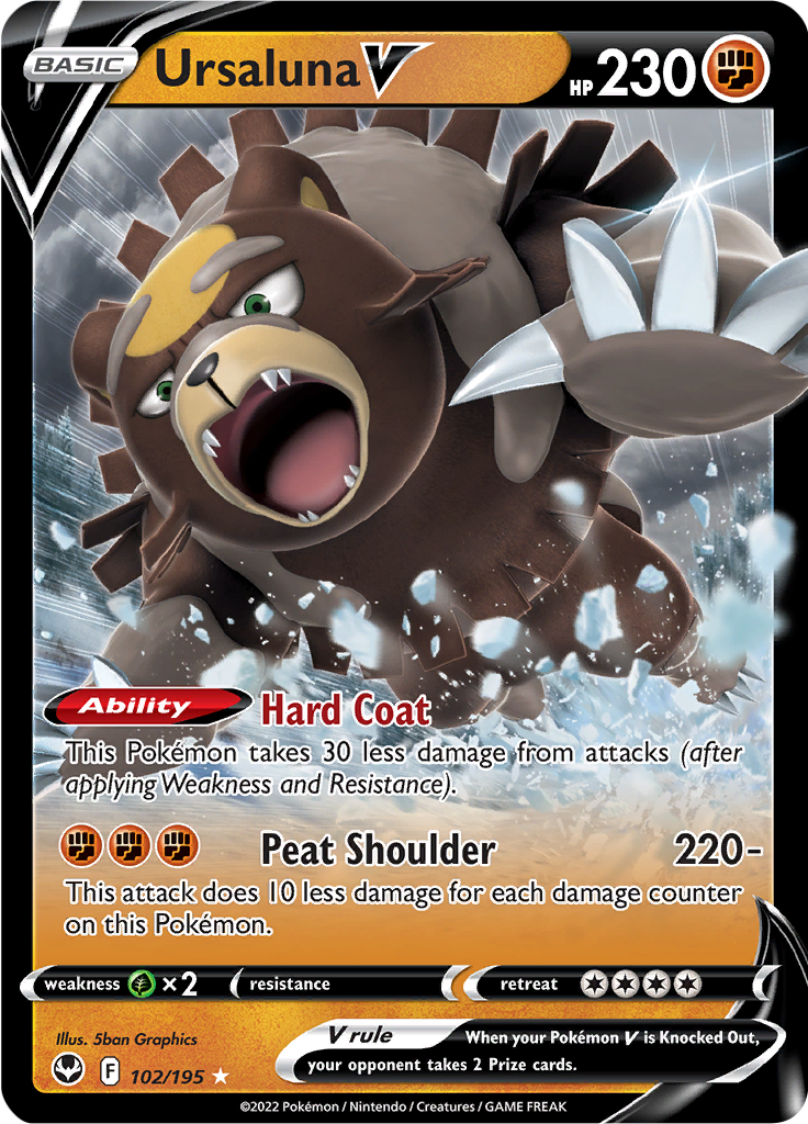Ursaluna V - #102/195 - Pokémon Sword & Shield - Silver Tempest