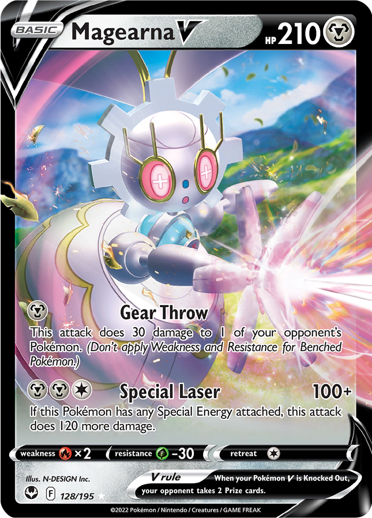 Magearna V - #128/195 - Pokémon Sword & Shield - Silver Tempest